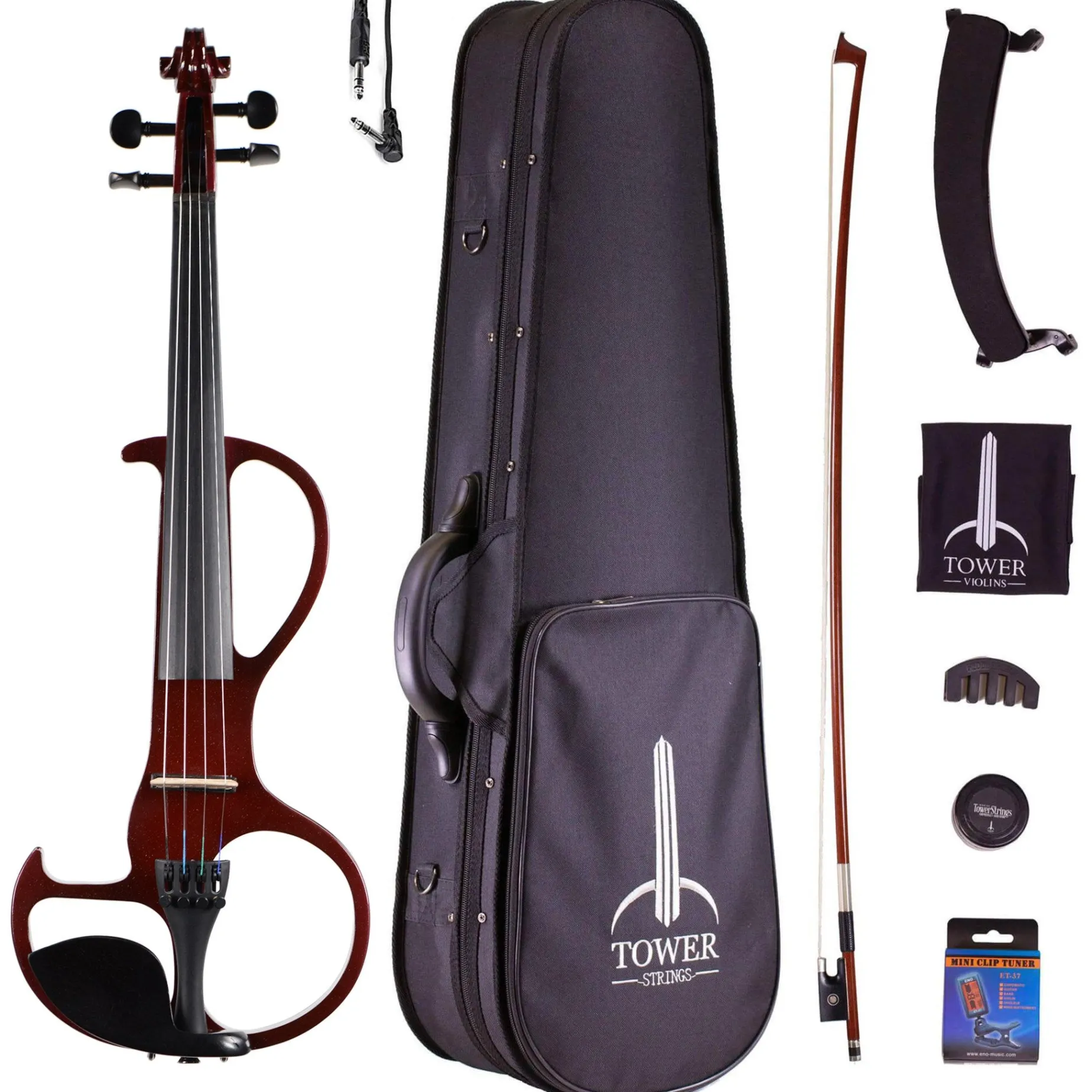 B-Stock Tower Strings Electric Violin Outfit