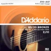 D'Addario EJ10 80/20 Bronze Acoustic Guitar String Set, Extra Light