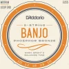 D'Addario EJ55 Phosphor Bronze 5-String Banjo String Set, Medium