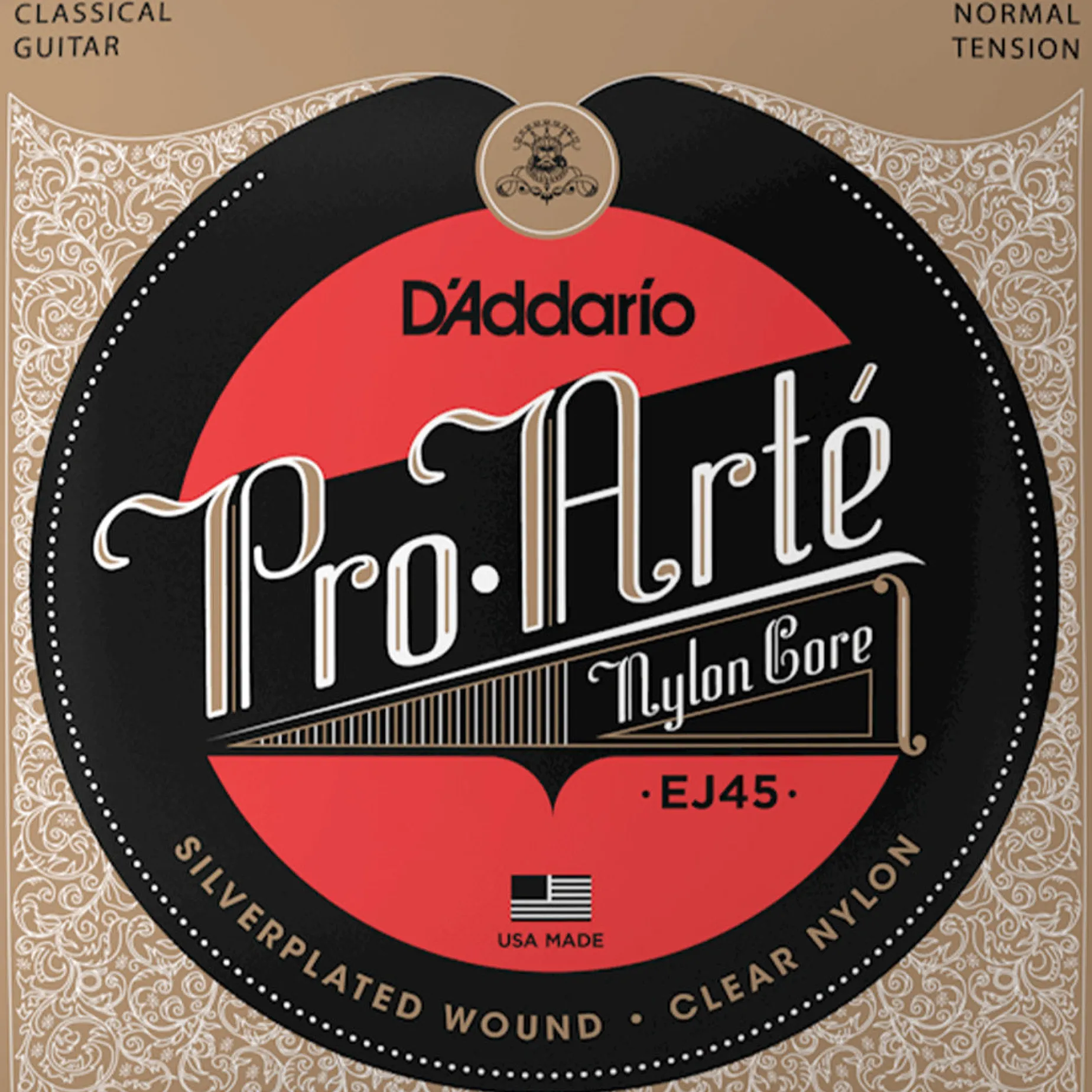 D'Addario EJ45 Pro-Arté Nylon Classical Guitar String Set, Normal