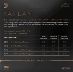 D'Addario Kaplan Cello D String