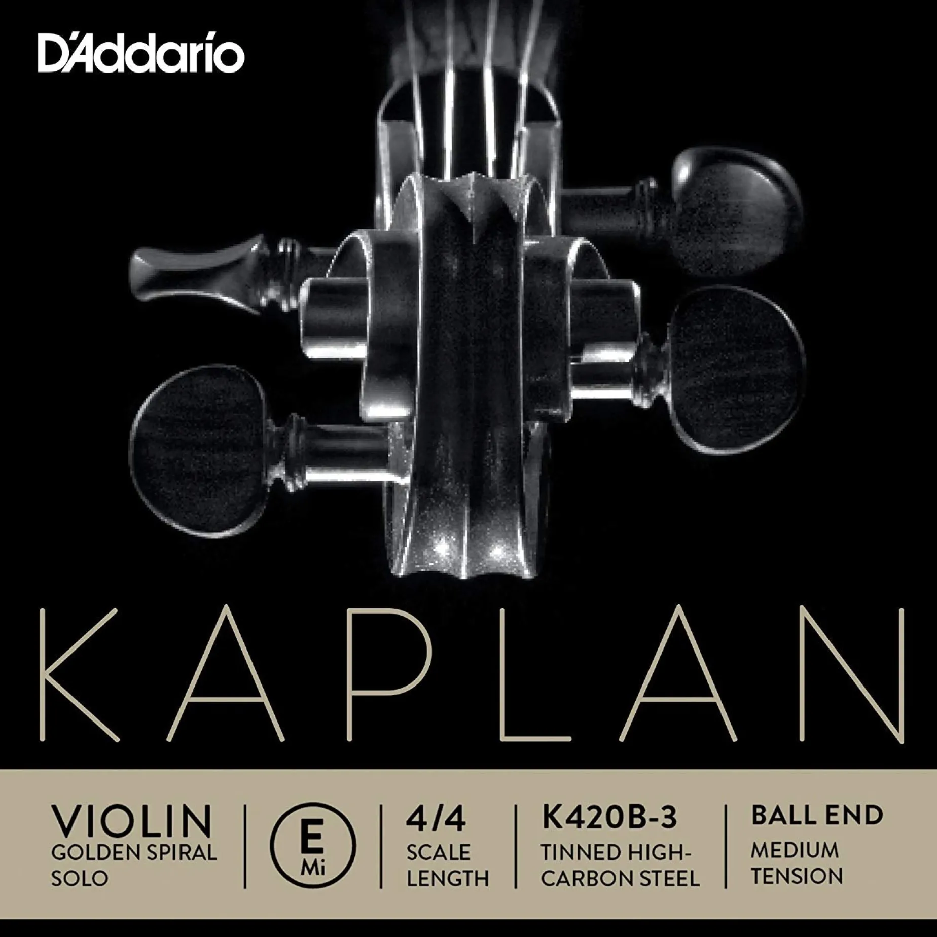 D'Addario Kaplan Golden Spiral Solo Violin E String