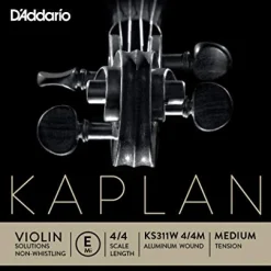 D'Addario Kaplan Non-Whistling Aluminum Wound Violin E String