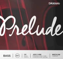 D'Addario Prelude Bass String Set, Medium Tension