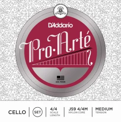 D'Addario Pro-Arté Cello G String, Nylon/Silver
