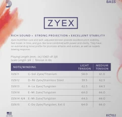 D'Addario Zyex Bass G String