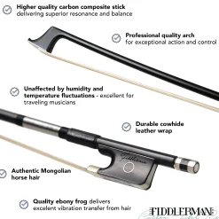 Fiddlerman Carbon Fiber Viola Bow