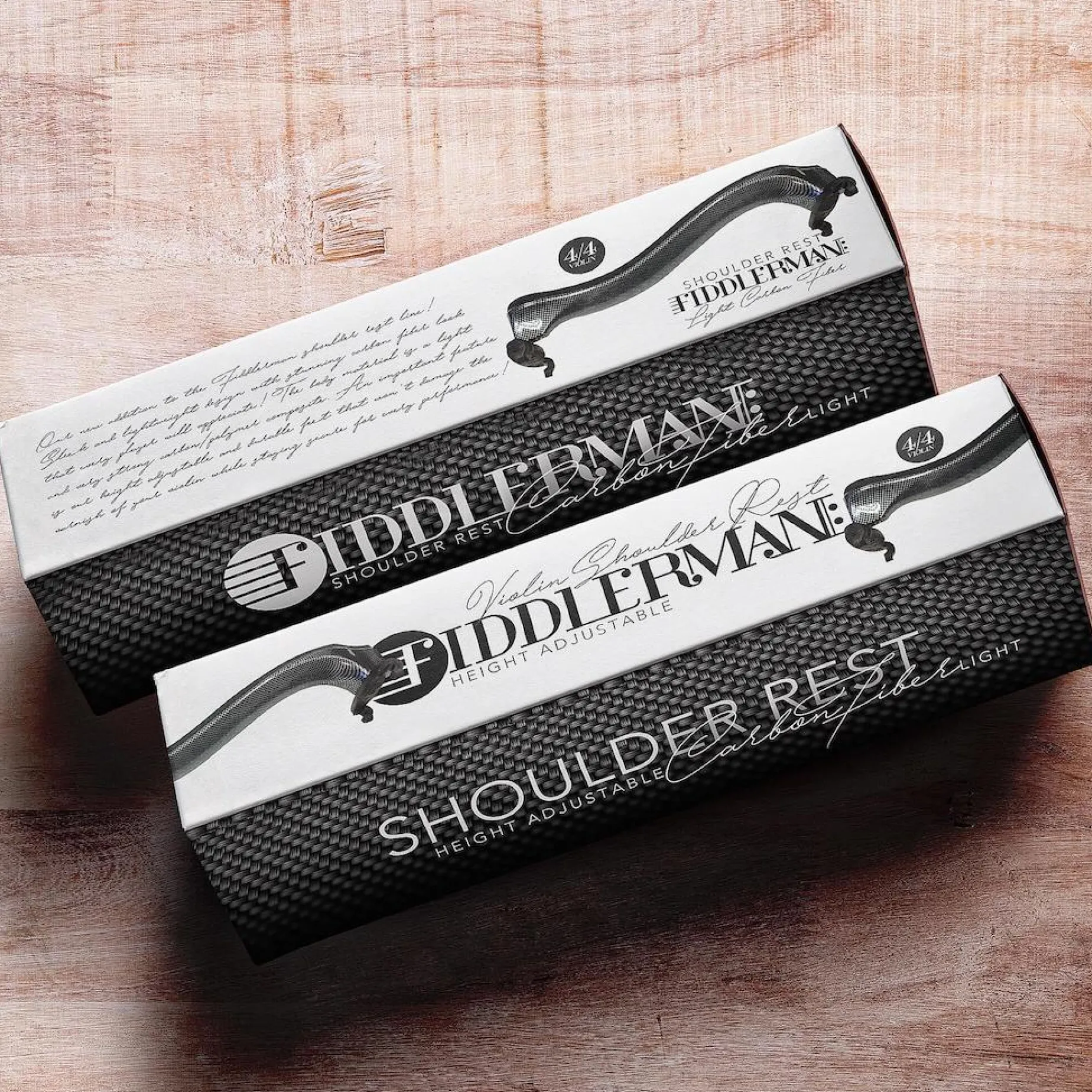 Fiddlerman Light Carbon Fiber Violin Shoulder Rest