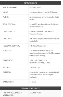 Fishman ToneDEQ Preamp/DI Box
