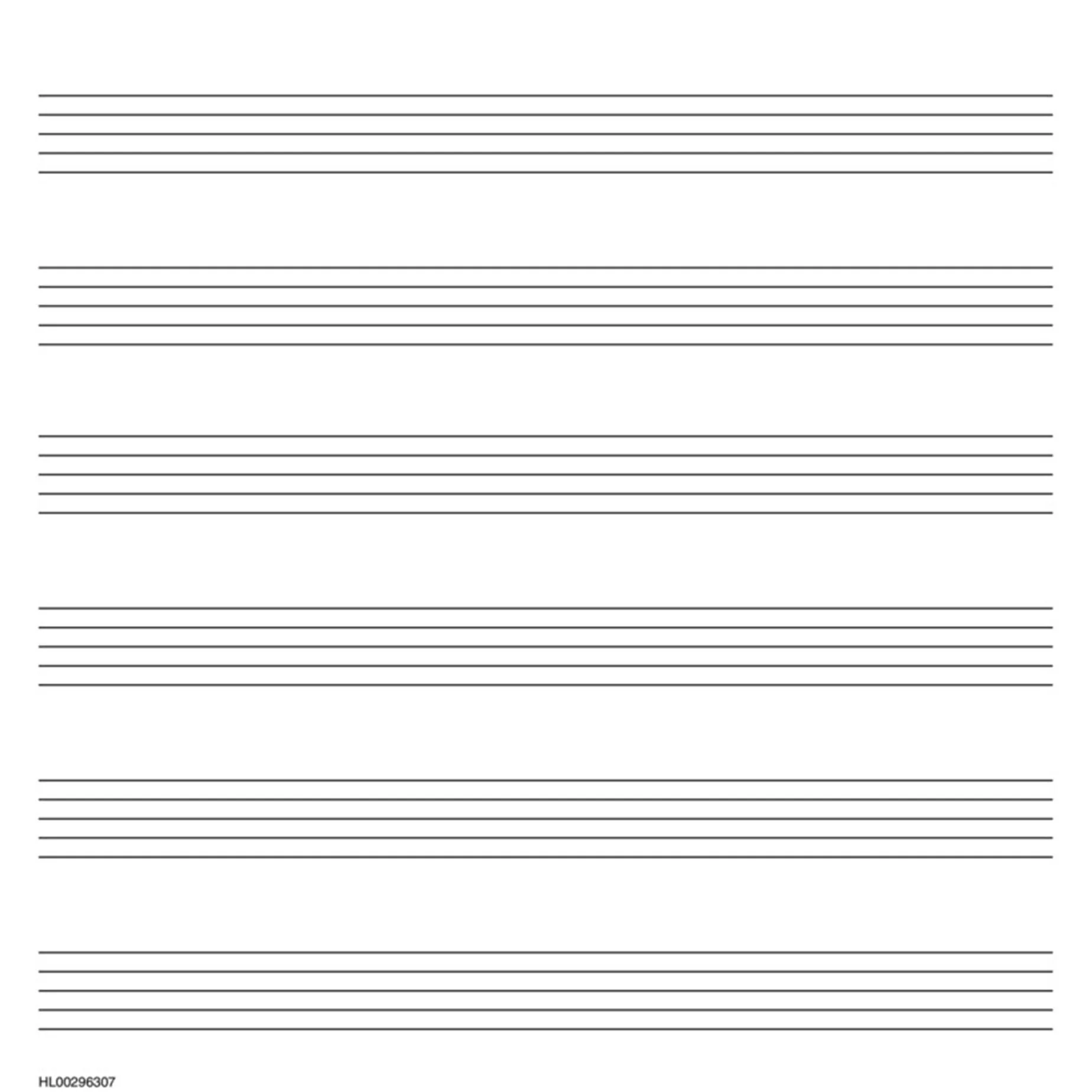 Hal Leonard Student Music Manuscript Paper