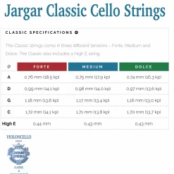 Jargar Classic Cello C String