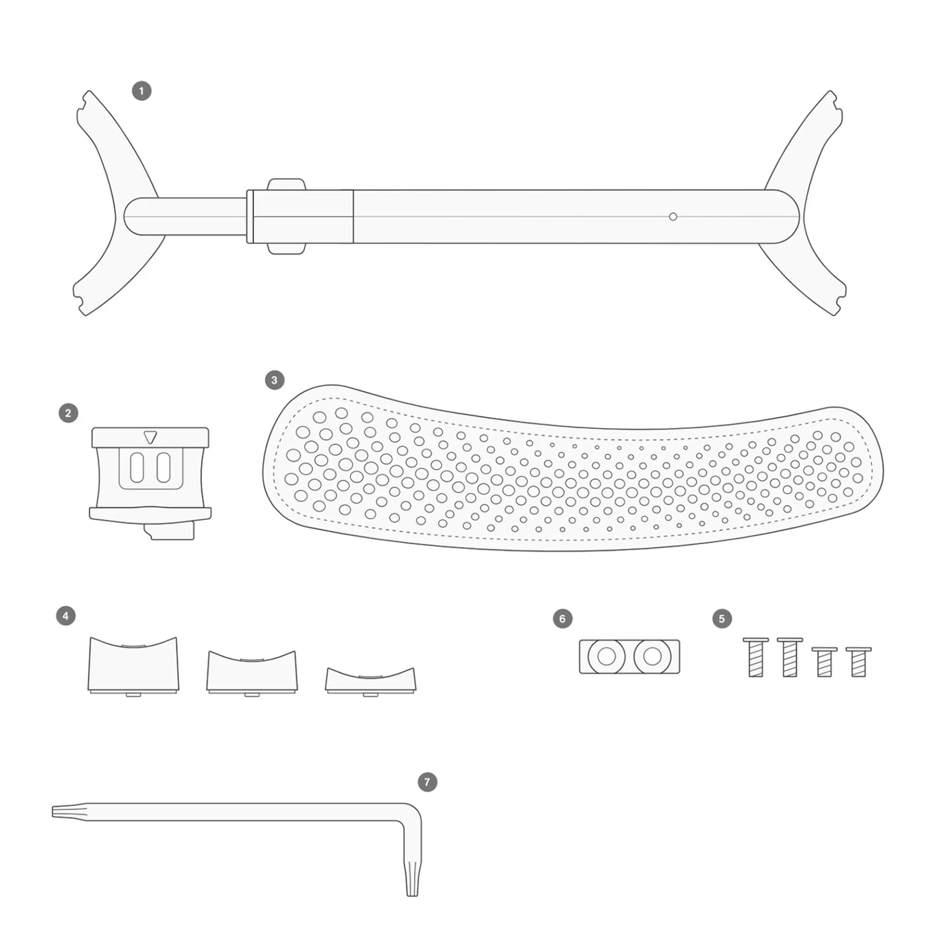 Kun Seven Violin Shoulder Rest
