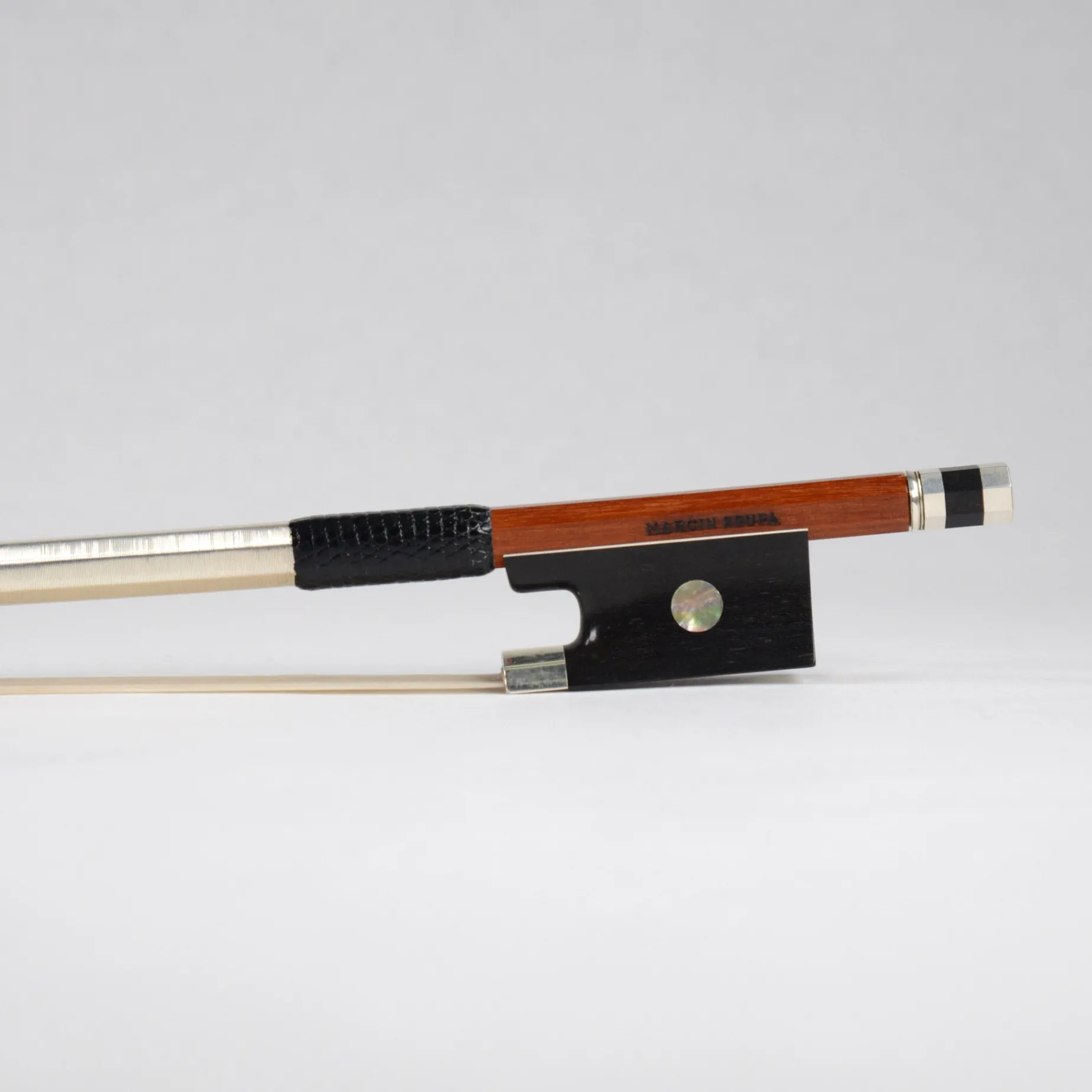 Marcin Krupa Fine Silver Mounted Pernambuco Violin Bow
