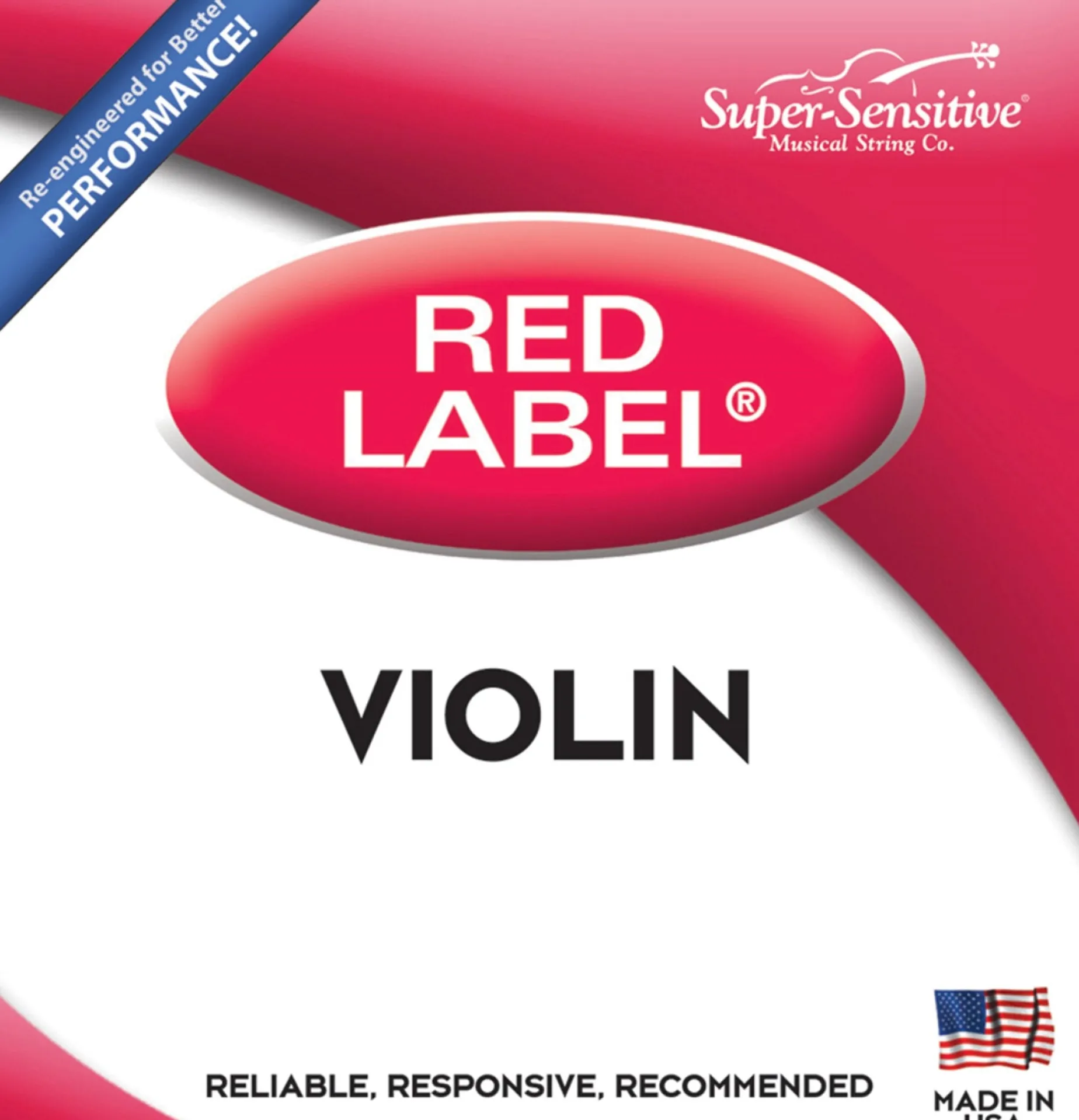 Red Label Violin D String Nickel