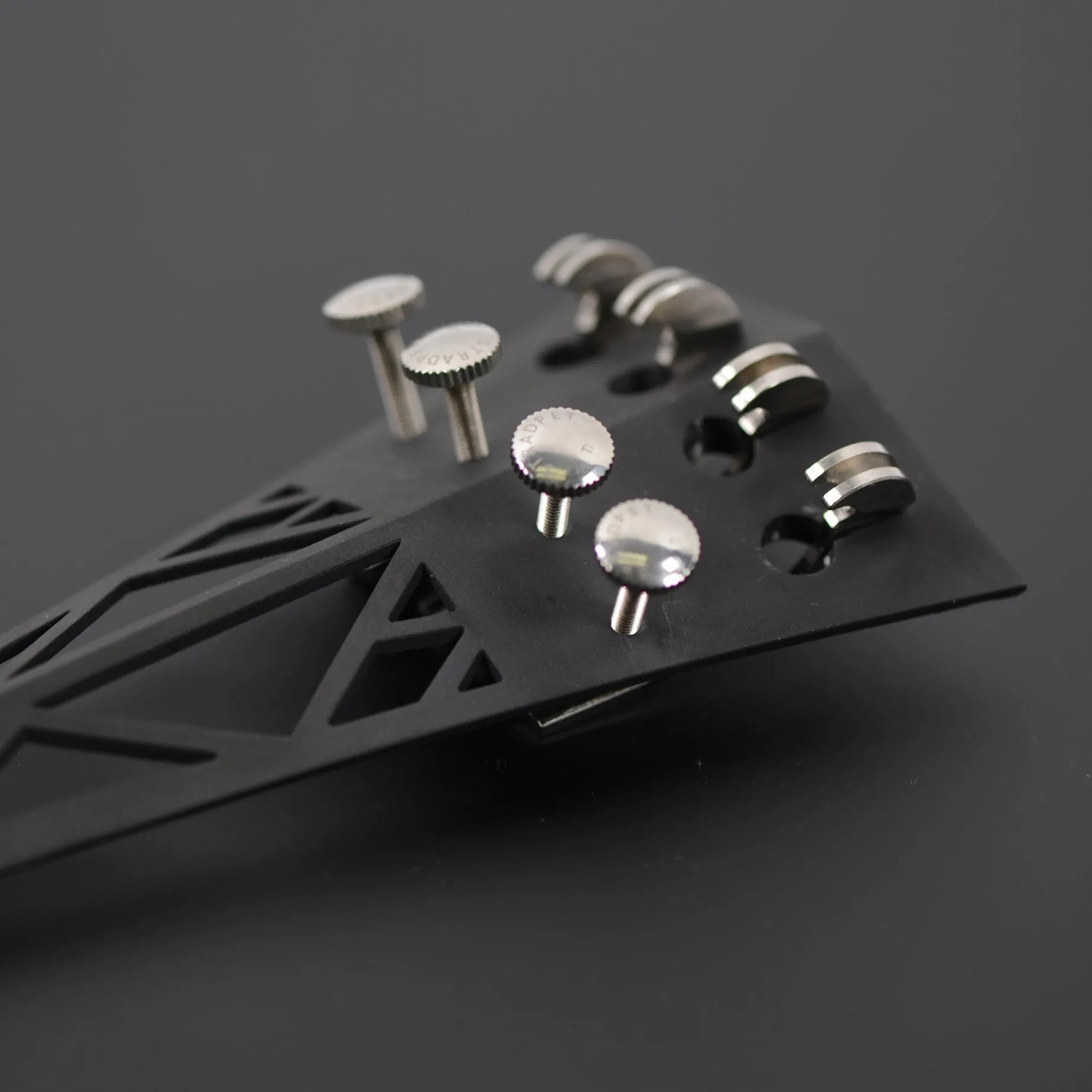Stradpet Titanium Cello Tailpiece with Fine Tuners