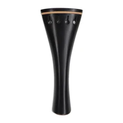 Supreme French Ebony Violin Tailpiece with Pearwood Trim