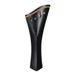 Supreme Harp Ebony Violin Tailpiece with Pearwood Trim