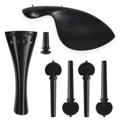 Supreme Heart Ebony Violin Fittings Set