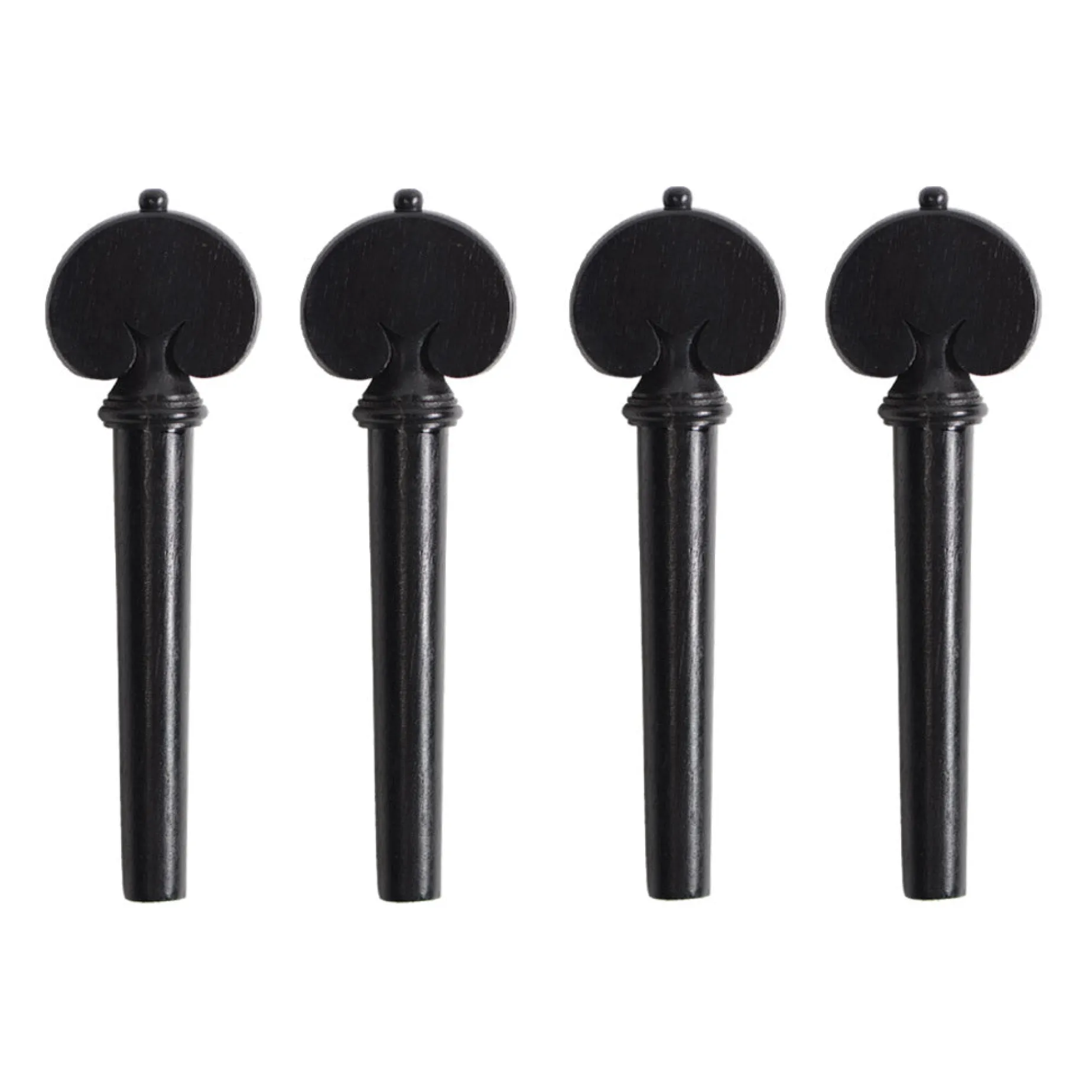 Supreme Heart Shaped Ebony Cello Peg Set