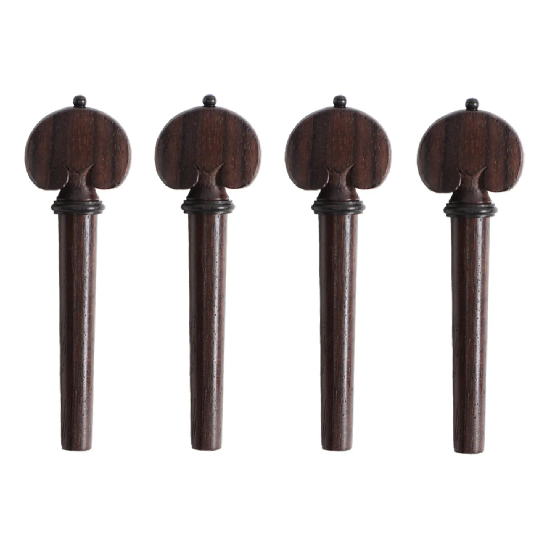 Supreme Heart Shaped Rosewood Viola Peg Set