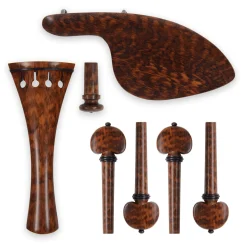 Supreme Snakewood Violin Fittings Set