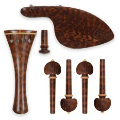 Supreme Snakewood Violin Fittings Set