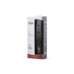 Taylor Bouquet Guitar Hanger - Ebony, Wood Inlay