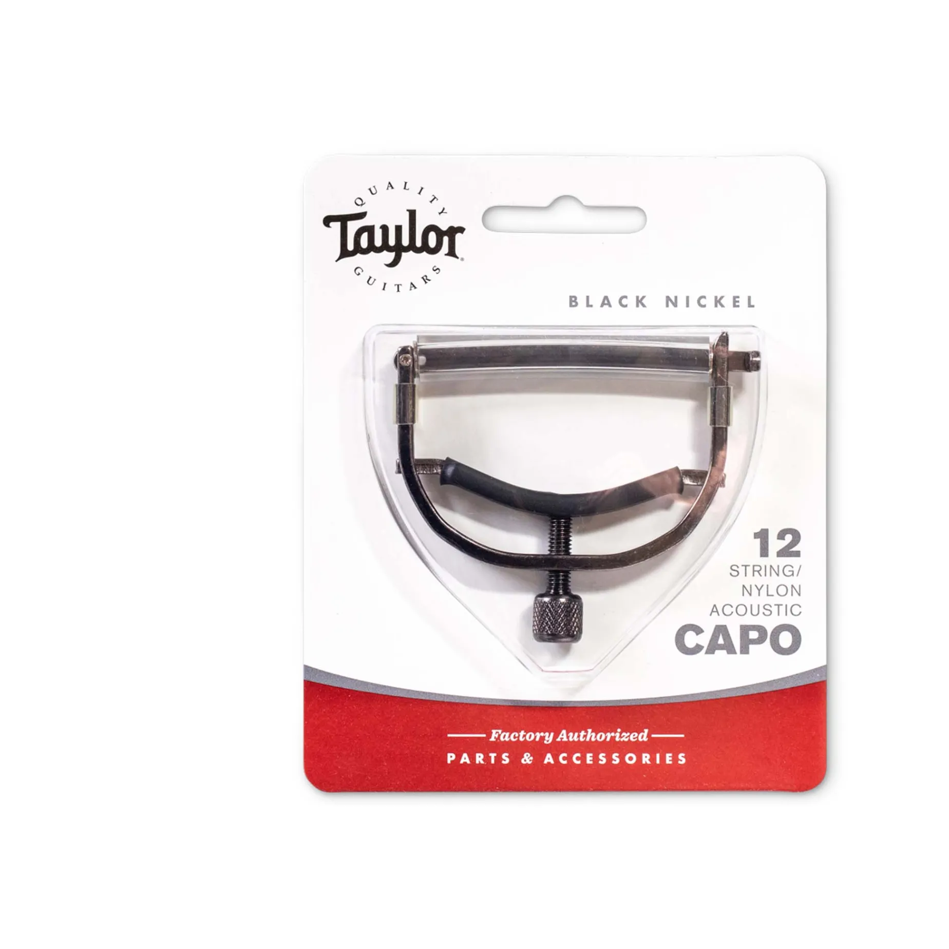Taylor Guitar Capo, 12-String/Nylon, Nickel