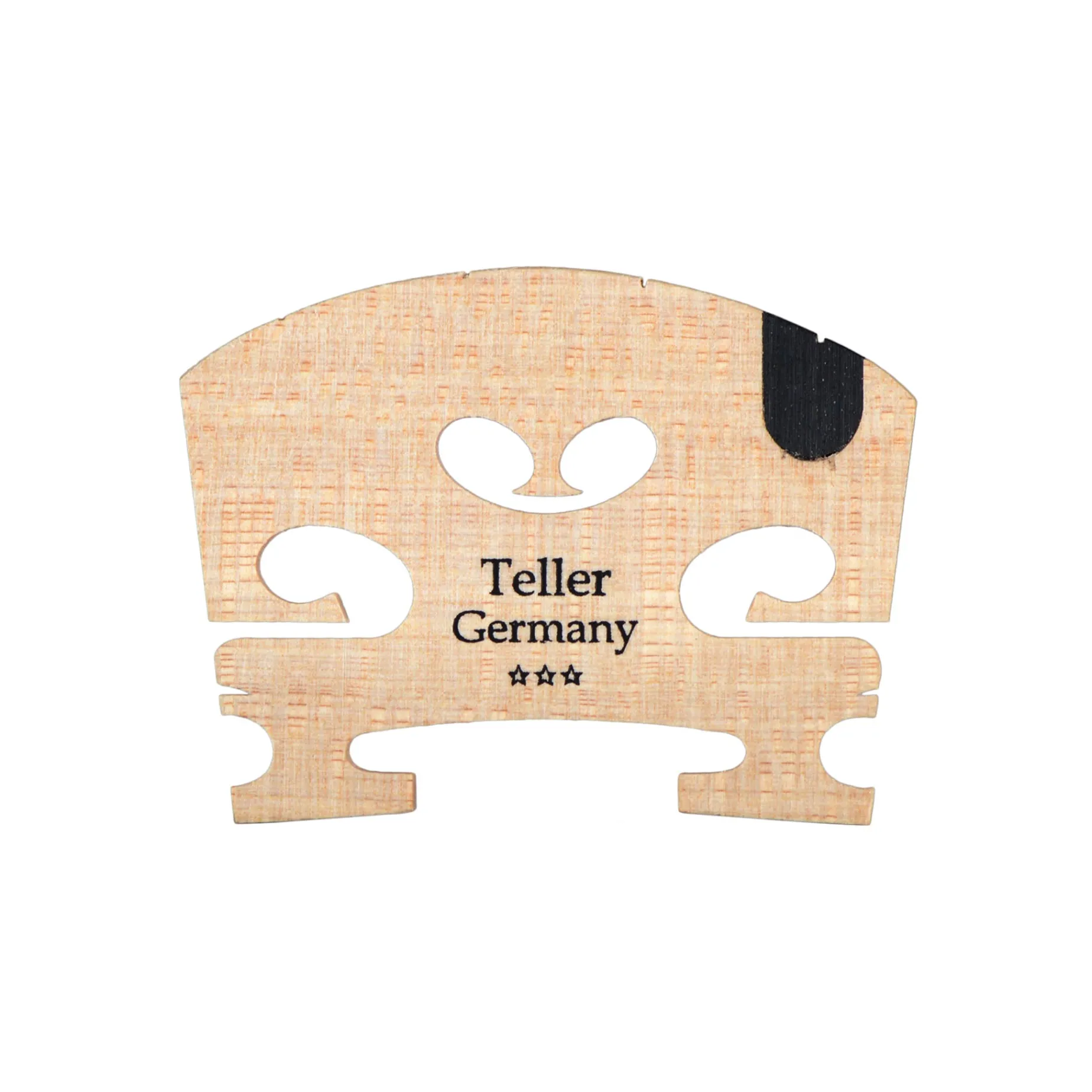 Teller Fitted Violin Bridge with Ebony Inlay