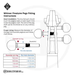 Wittner Finetune Geared Viola Peg Set